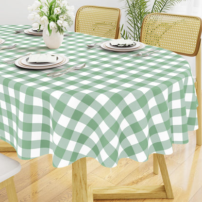 Smiry Fall Tablecloth, Flannel Backed Vinyl Table Cloth, 60"x84"