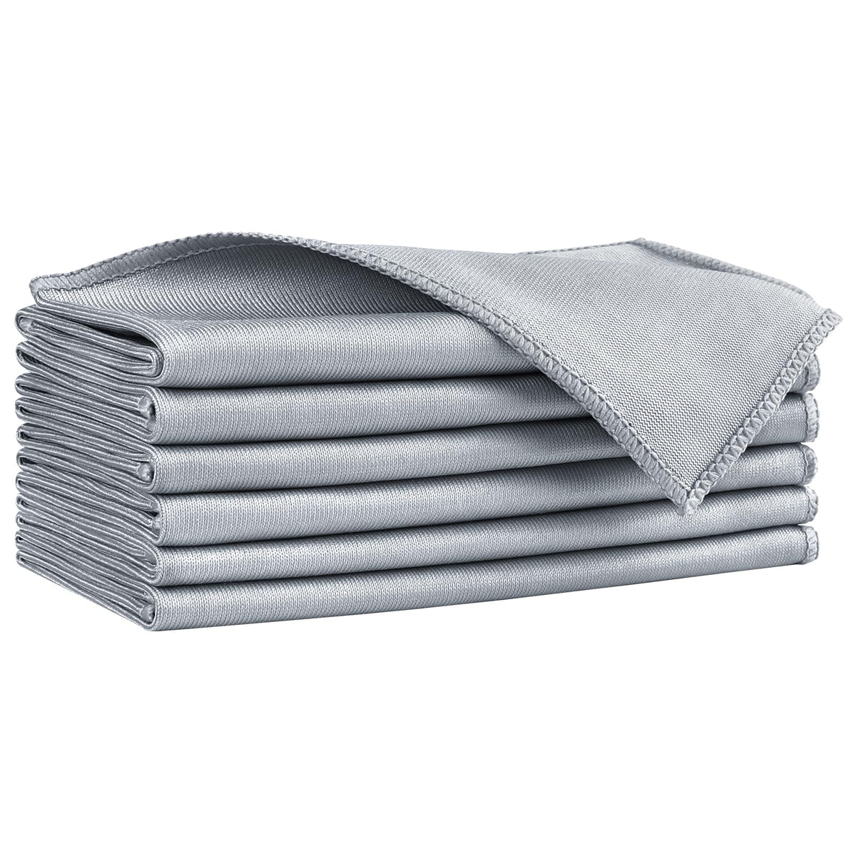 HOMEXCEL Glass Cleaning Cloths 6PK, Streak Free Towel for Windows, 14x16in