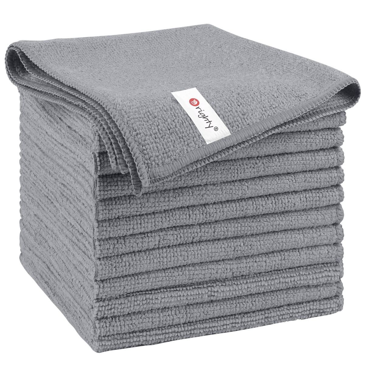 Orighty Microfiber Cleaning Cloth, Cleaning Rags, 12 Pack, 12x11 in