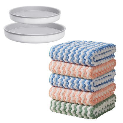 JOYMOOP Microfiber Cleaning Cloth, 18 Piece Set, Small, Multi Color