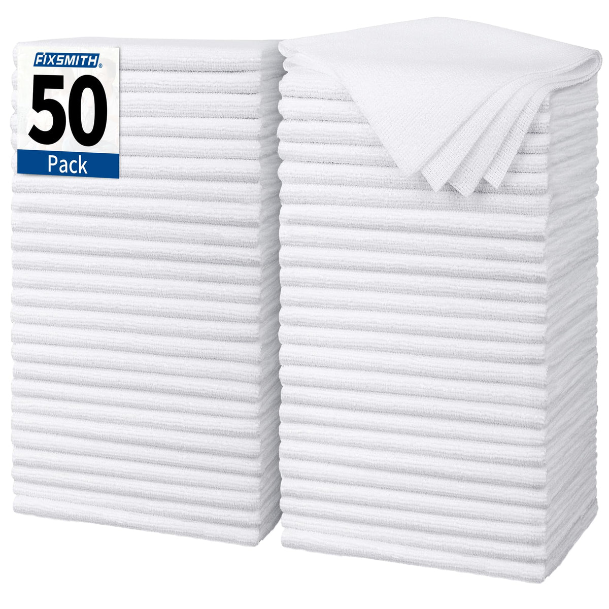 FIXSMITH Microfiber Cleaning Cloth - Pack of 8, Size: 12 x 16 in, Multi-Functional Cleaning Towels, Highly Absorbent Cleaning Rags, Lint-Free, Streak-Free Cleaning Cloths for Car Kitchen Home