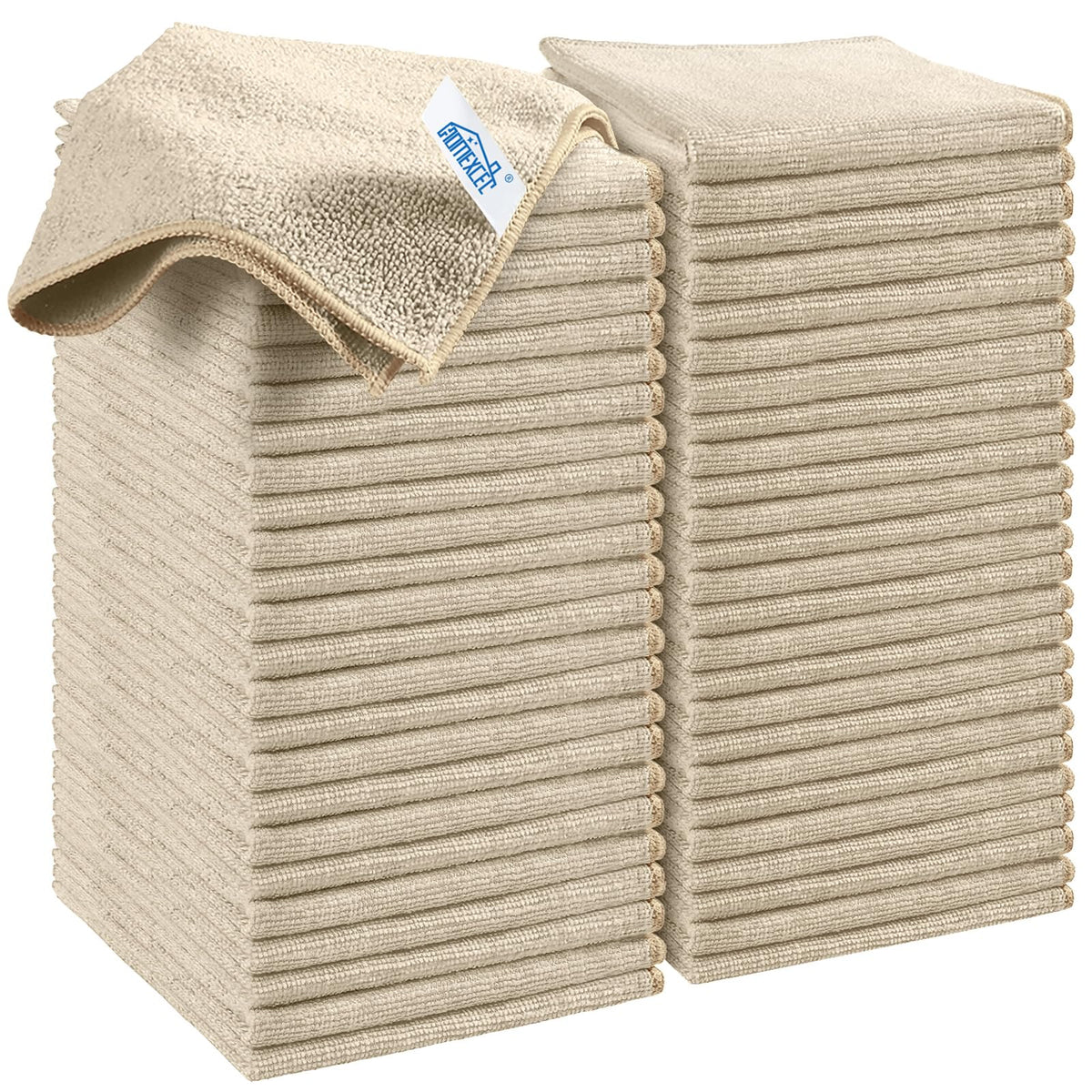 HOMEXCEL 8PK Microfiber Cleaning Cloth, Cleaning Rags for Home, 11.5x11.5in