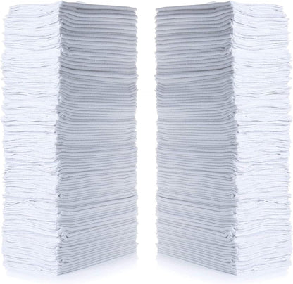 Simpli-Magic Cotton Shop Towels 14"x12" (145 Pack) – Reusable Cleaning Shop Rags for Automobiles, Industries, Garage and Homes (White)