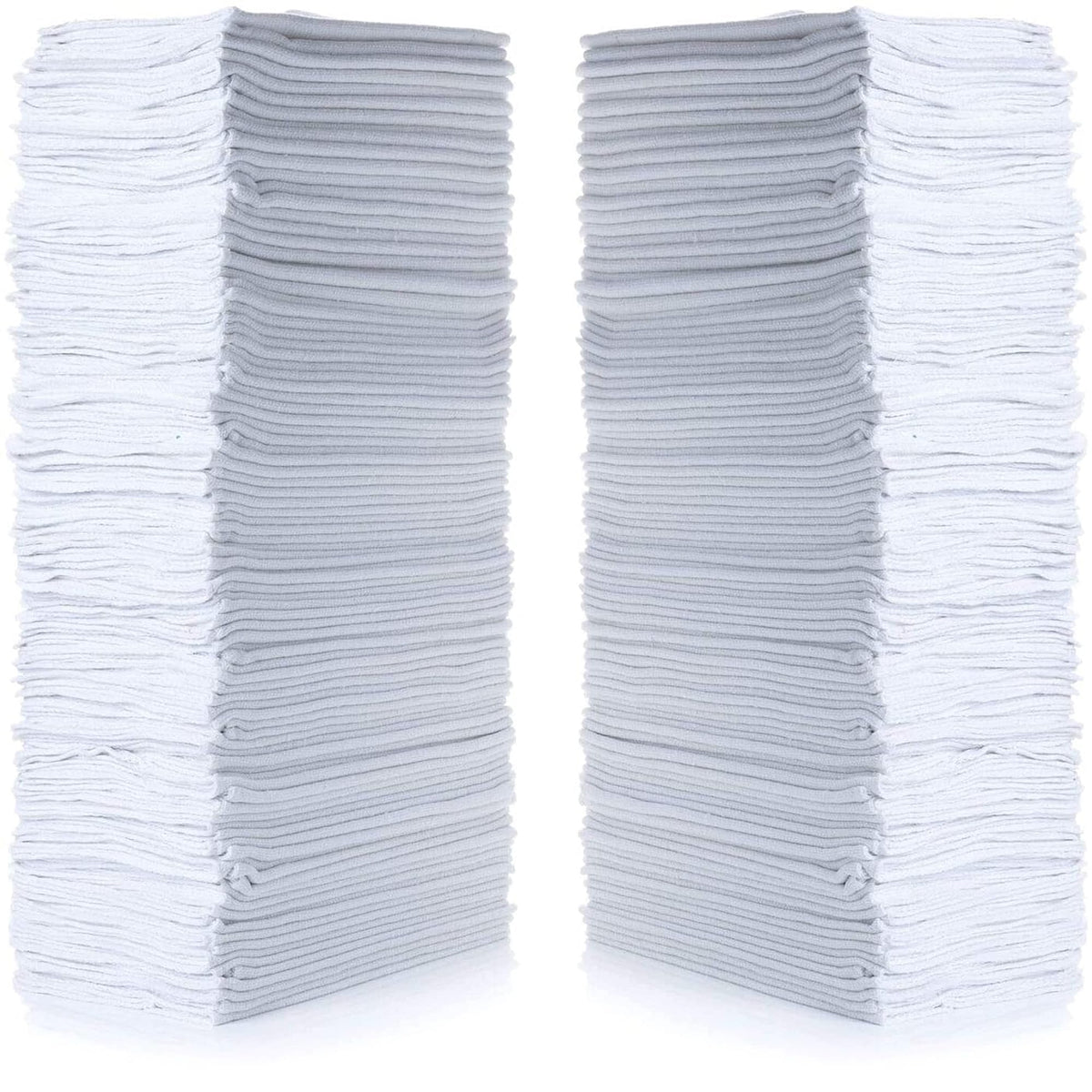 Simpli-Magic Cotton Shop Towels 14"x12" (145 Pack) – Reusable Cleaning Shop Rags for Automobiles, Industries, Garage and Homes (White)