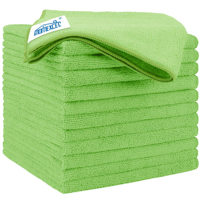 HOMEXCEL Black Microfiber Cleaning Cloth 12 Pack, 12.5 x 12.5 inch Microfiber Towels for Cars, Ultra Absorbent Car Washing Cloth, Lint Free Streak Free Cleaning Rags for Car, Kitchen, and Window