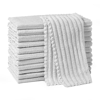 12 Pack Cleaning Cloth,Ultra Soft Absorbent Quick Drying Microfiber Cleaning rags,No scratches,Reusable,Washable,Lint Free Cleaning Towels for Kitchen,Window,Glass,car,11.8"×11.8",(Multicolor)