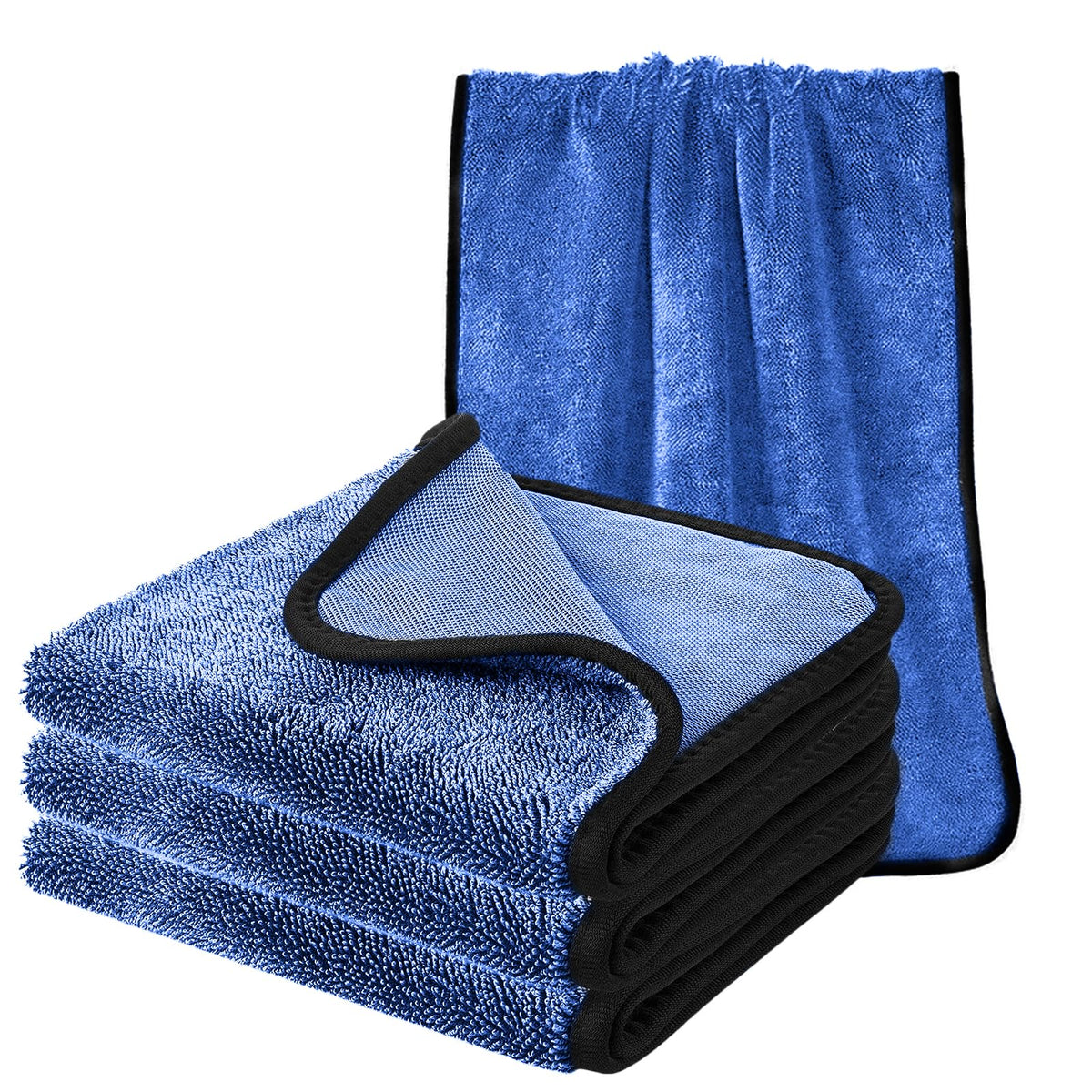 Shiny Cleaning Wipes Shower Cleaning Cloths- 3pcs Super Absorbent Microfiber Bath Towels for Effortless Cleaning of Windows, Bathroom, Car & Home Toilet - Shiny Cleaning Wipes（15.7x23.6in