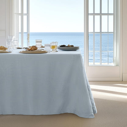 Linen World Linen Tablecloth,100% French Linen Natural Tablecloth 132" x 90" Inch,Washable Rectangular Tablecloth for Dining,Outdoor,Weddings and Restaurants,Decorative Thanksgiving Christmas