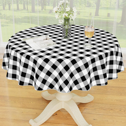 Smiry Fall Tablecloth, Flannel Backed Vinyl Table Cloth, 60"x84"