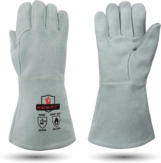 Heat Resistant Leather Gloves, Foundry & Kiln