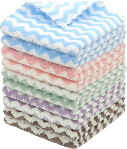 Microfiber Cleaning Cloth, 10 Pack Microfiber Rags,12”x12”,Mix Color