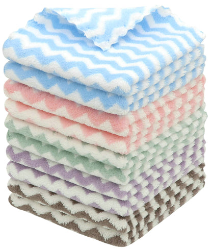 Microfiber Cleaning Cloth, 10 Pack Microfiber Rags,12”x12”,Mix Color