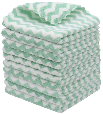 Microfiber Cleaning Cloth, 10 Pack Microfiber Rags,12”x12”,Mix Color