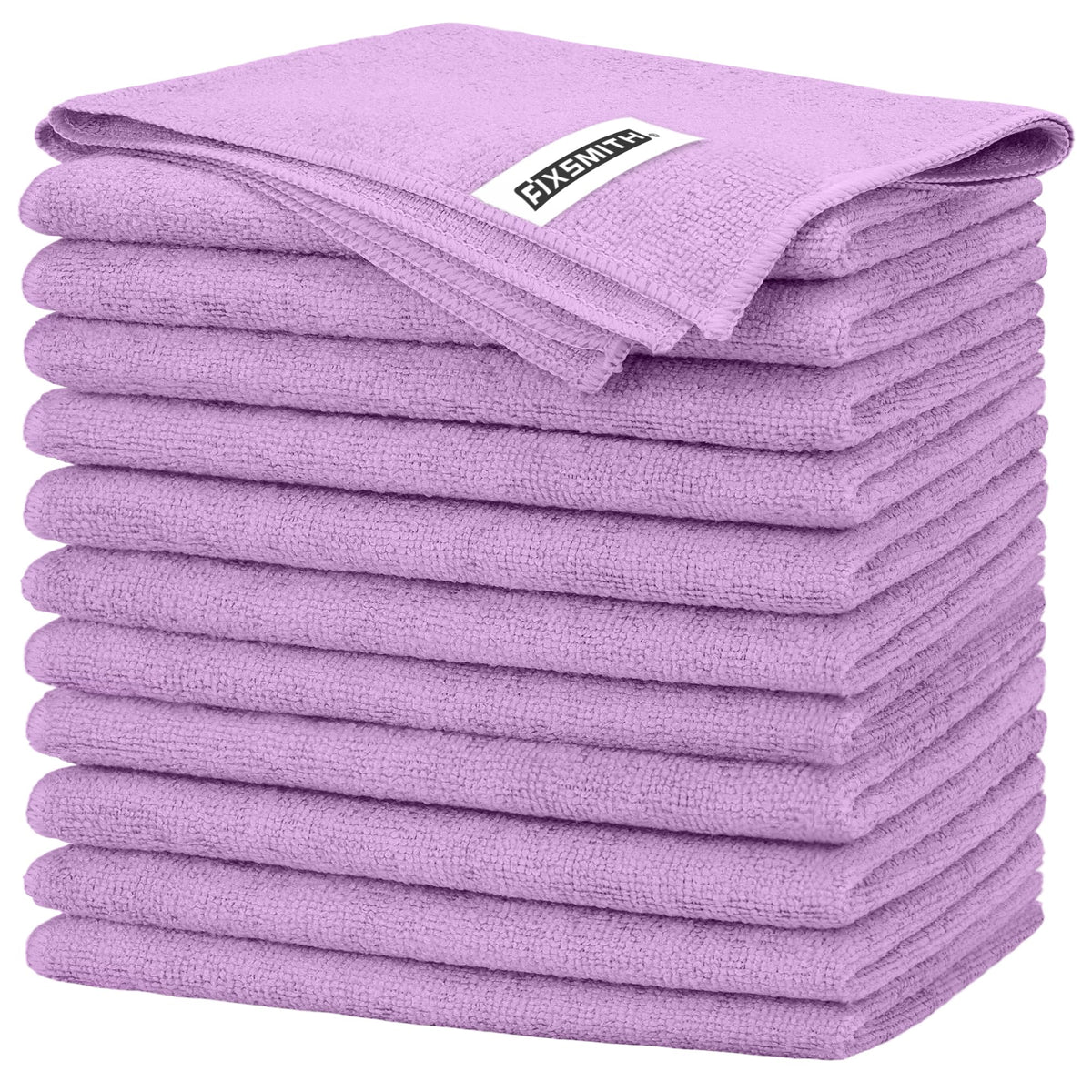 FIXSMITH Microfiber Cleaning Cloth - Pack of 8, Size: 12 x 16 in, Multi-Functional Cleaning Towels, Highly Absorbent Cleaning Rags, Lint-Free, Streak-Free Cleaning Cloths for Car Kitchen Home