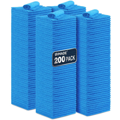 UNIMADE Microfiber Cleaning Cloth, 100PK Commercial Grade Work Rags