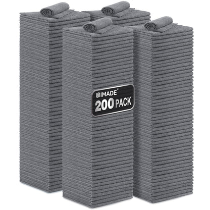 UNIMADE Microfiber Cleaning Cloth, 100PK Commercial Grade Work Rags