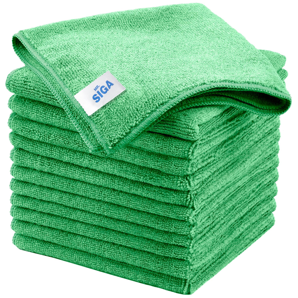 MR.SIGA Microfiber Cleaning Cloths, All Purpose Cleaning Towels, Pack of 6