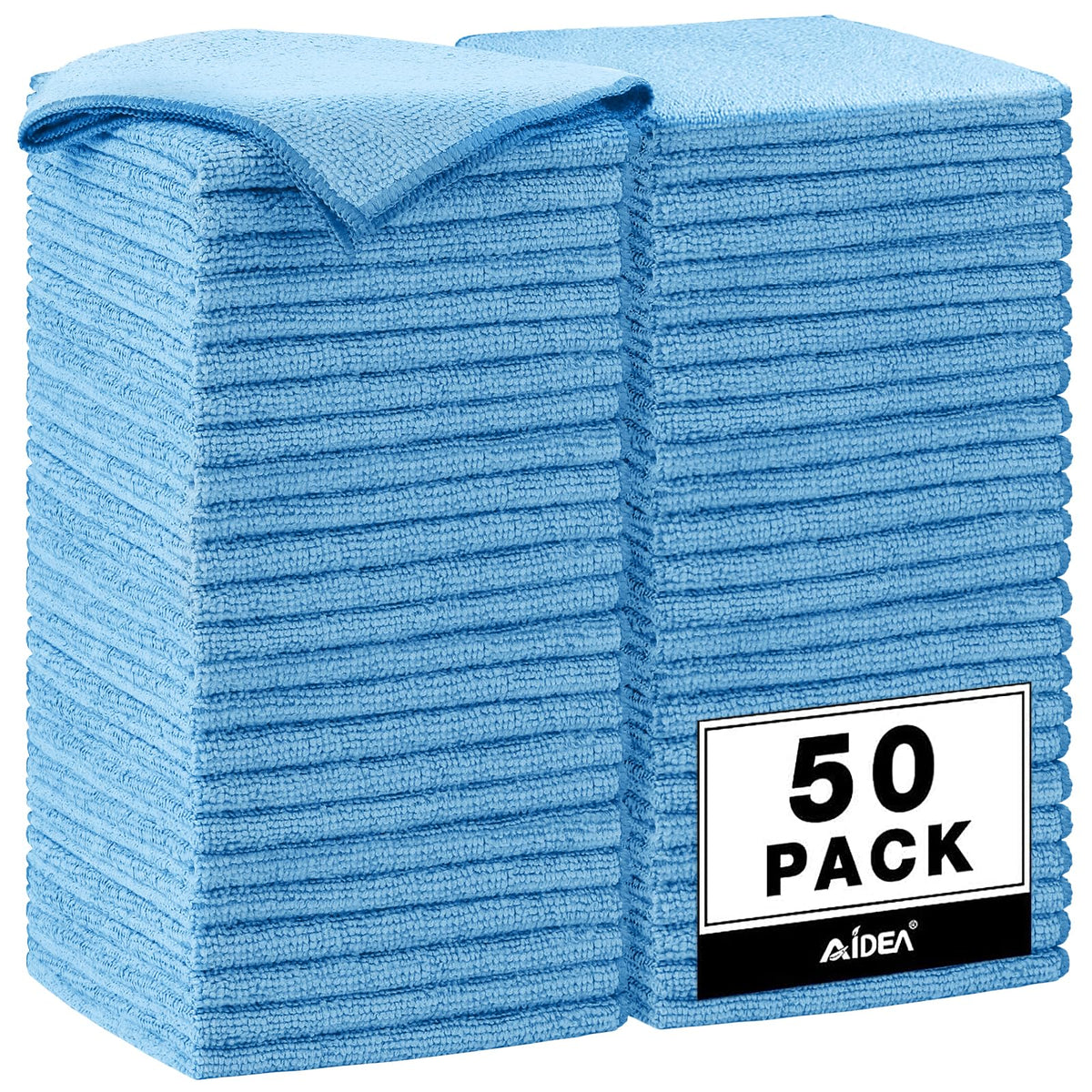 AIDEA Microfiber Cleaning Cloth Pink 10PK, Microfiber Towels 12×12"