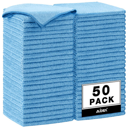 AIDEA Microfiber Cleaning Cloth Pink 10PK, Microfiber Towels 12×12"