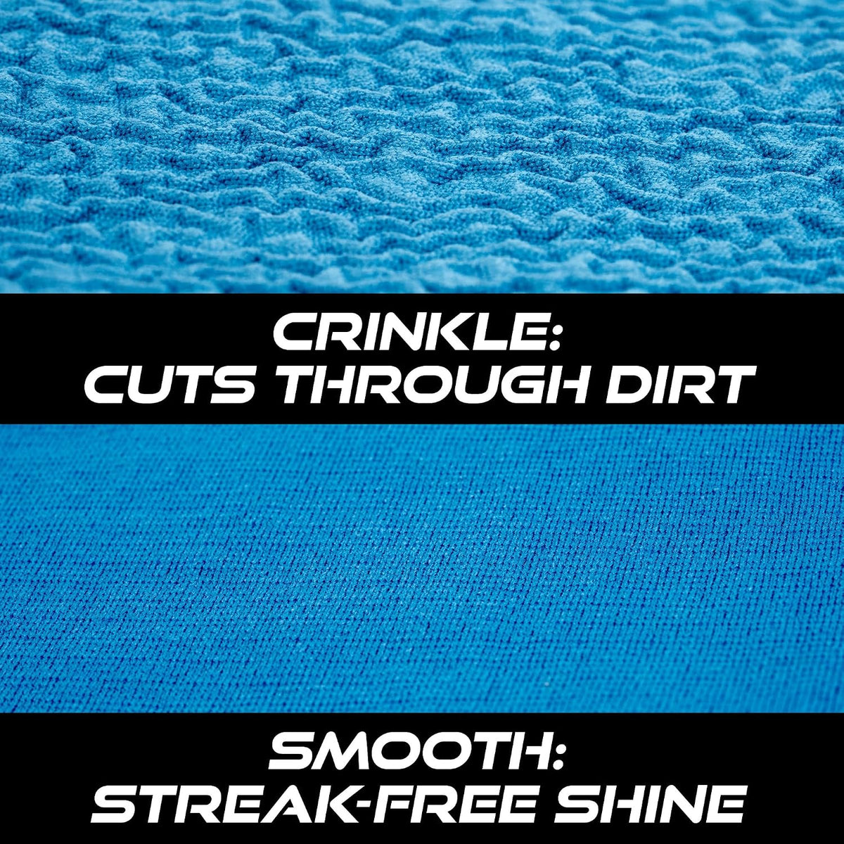 VIKING Glass Microfiber Cleaning Cloth for Car, 16 inch x 16 inch, 2 Pack