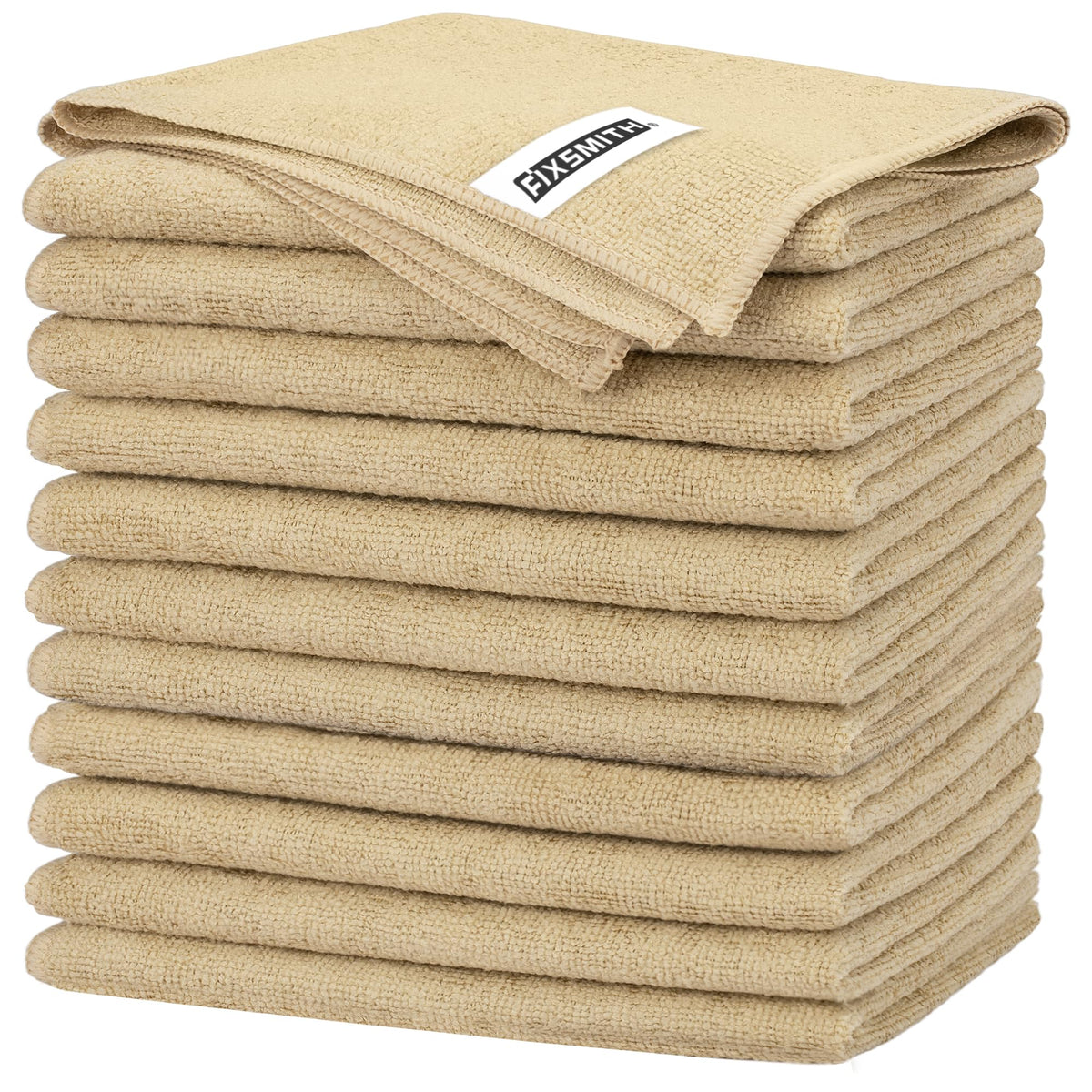 FIXSMITH Microfiber Cleaning Cloth - Pack of 8, Size: 12 x 16 in, Multi-Functional Cleaning Towels, Highly Absorbent Cleaning Rags, Lint-Free, Streak-Free Cleaning Cloths for Car Kitchen Home