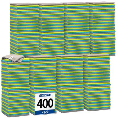 FIXSMITH Microfiber Cleaning Cloth - Pack of 8, Size: 12 x 16 in, Multi-Functional Cleaning Towels, Highly Absorbent Cleaning Rags, Lint-Free, Streak-Free Cleaning Cloths for Car Kitchen Home