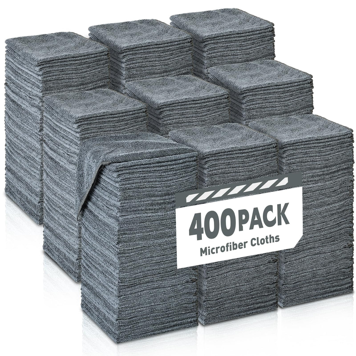 TEAWOO Microfiber Cleaning Cloths-50 Pack, Microfiber Towels Bulk