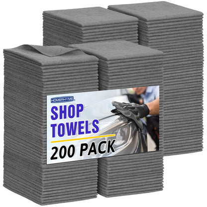 Microfiber Cleaning Cloth, 100 Pack Cleaning Rags Microfiber Towel Bulk Absorbent Lint-Free Wash Cloths, All-Purpose Shop Towels for Cars, Automotive, Garage, Home & Kitchen 11.5"*11.5"