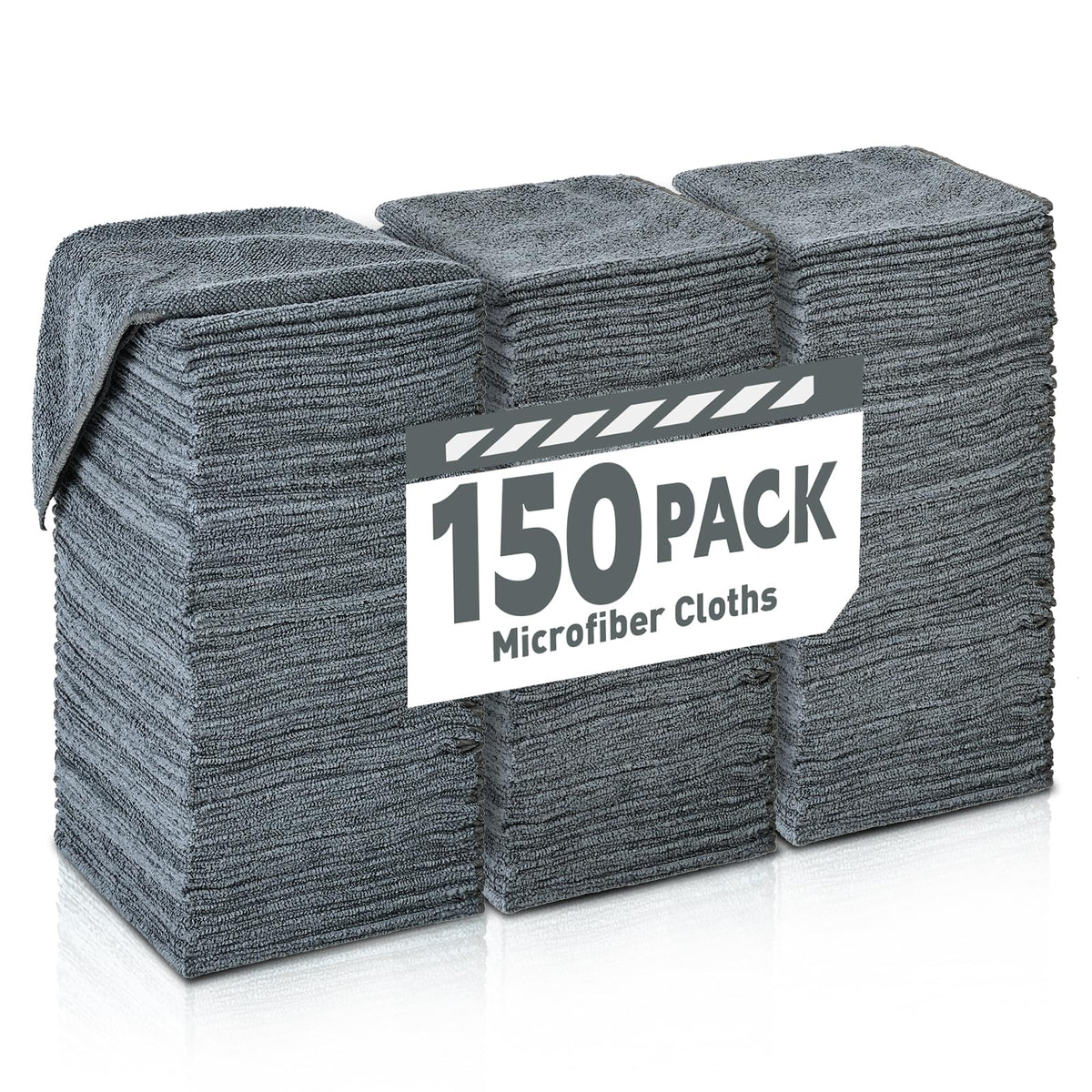 TEAWOO Microfiber Cleaning Cloths-50 Pack, Microfiber Towels Bulk