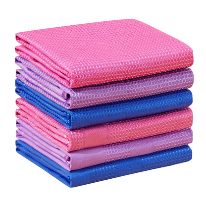 JOYMOOP Microfiber Cleaning Cloth, 18 Piece Set, Small, Multi Color