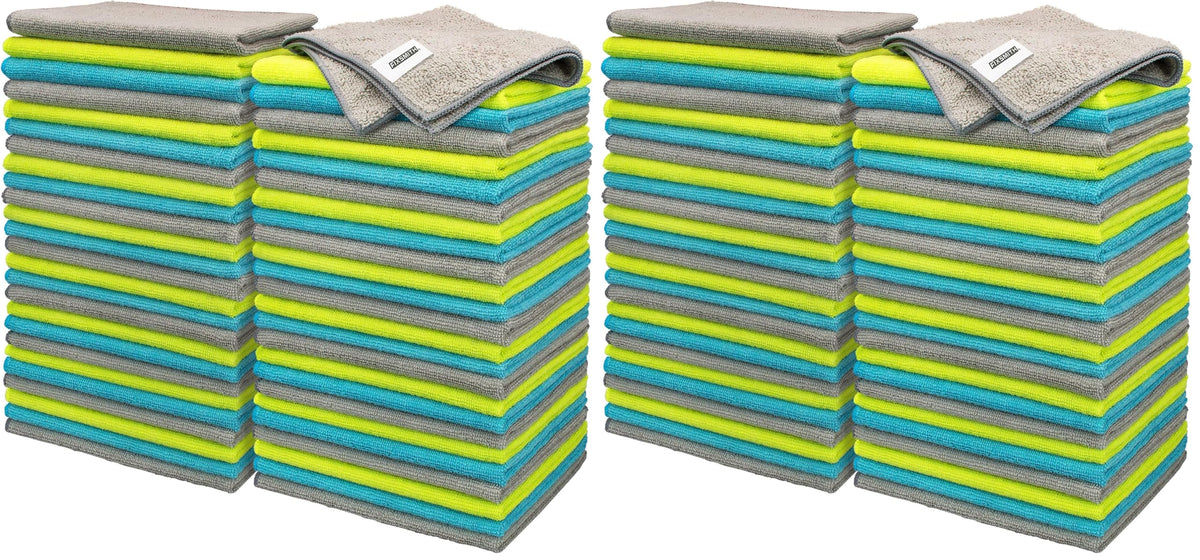 FIXSMITH Microfiber Cleaning Cloth - Pack of 8, Size: 12 x 16 in, Multi-Functional Cleaning Towels, Highly Absorbent Cleaning Rags, Lint-Free, Streak-Free Cleaning Cloths for Car Kitchen Home