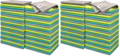FIXSMITH Microfiber Cleaning Cloth - Pack of 8, Size: 12 x 16 in, Multi-Functional Cleaning Towels, Highly Absorbent Cleaning Rags, Lint-Free, Streak-Free Cleaning Cloths for Car Kitchen Home