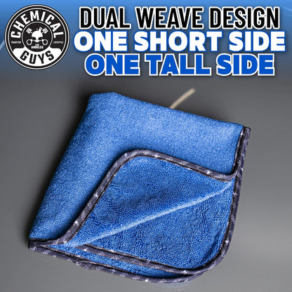 Chemical Guys, Professional Microfiber Towels, 16 x 16 in, Blue, 3 Pack