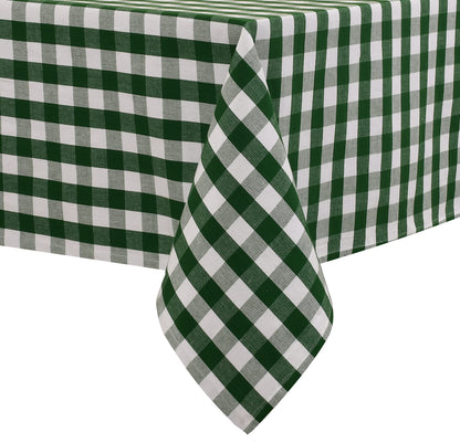 Urban Villa Tabletop Cover Kitchen Dining Tablecloth 100% Cotton Holiday Celebrations Wedding Dinner Parties White Rectangle 60X120 Inches 10-12 Seats Table Cloth