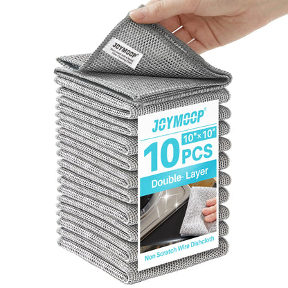 JOYMOOP Microfiber Cleaning Cloth, 18 Piece Set, Small, Multi Color