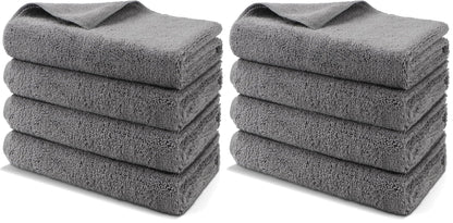 HOMEXCEL Professional Large Microfiber Car Drying Towels 2 Pack, Lint Free, Scratch Free, Highly Absorbent Drying Towel for Cars, SUVs, RVs, Trucks, and Boats,31" x 24",Grey