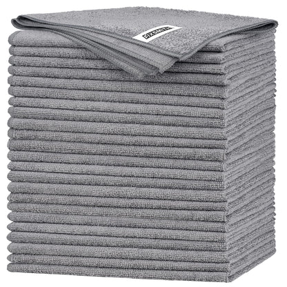 FIXSMITH Microfiber Cleaning Cloth - Pack of 8, Size: 12 x 16 in, Multi-Functional Cleaning Towels, Highly Absorbent Cleaning Rags, Lint-Free, Streak-Free Cleaning Cloths for Car Kitchen Home