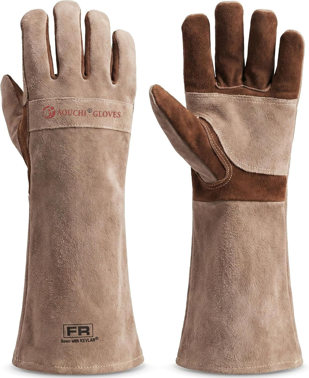 Welding Gloves -Long Sleeve Fireproof and Heat Resistant 15IN L