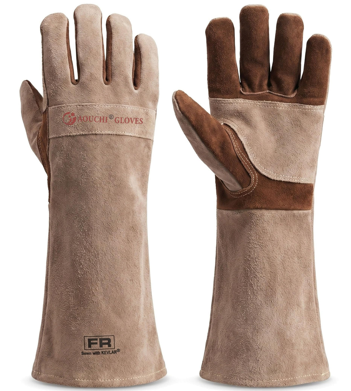 Welding Gloves -Long Sleeve Fireproof and Heat Resistant 15IN L