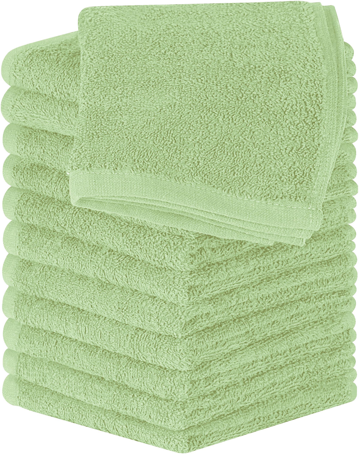 Utopia Towels 24 Pack Washcloths, 12x12 In, 100% Cotton, White