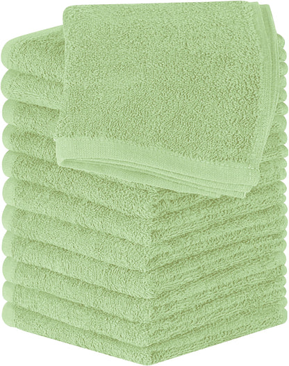 Utopia Towels 24 Pack Washcloths, 12x12 In, 100% Cotton, White