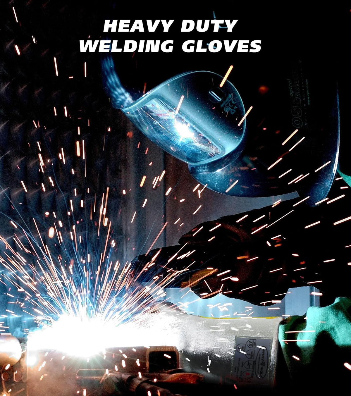 SpecxArmor® Graywolf® Aluminized Heat Resistant Welding Glove/Large/1472°F│Fire Gloves│Kevlar Gloves│High Heat│Foundry glove│