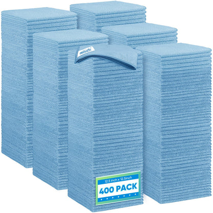 HOMEXCEL White Microfiber Cleaning Cloth 12 Pack, 12.5 x 12.5 inch Microfiber Towels for Cars, Ultra Absorbent Car Washing Cloth, Lint Free Streak Free Cleaning Rags for Car, Kitchen, and Window