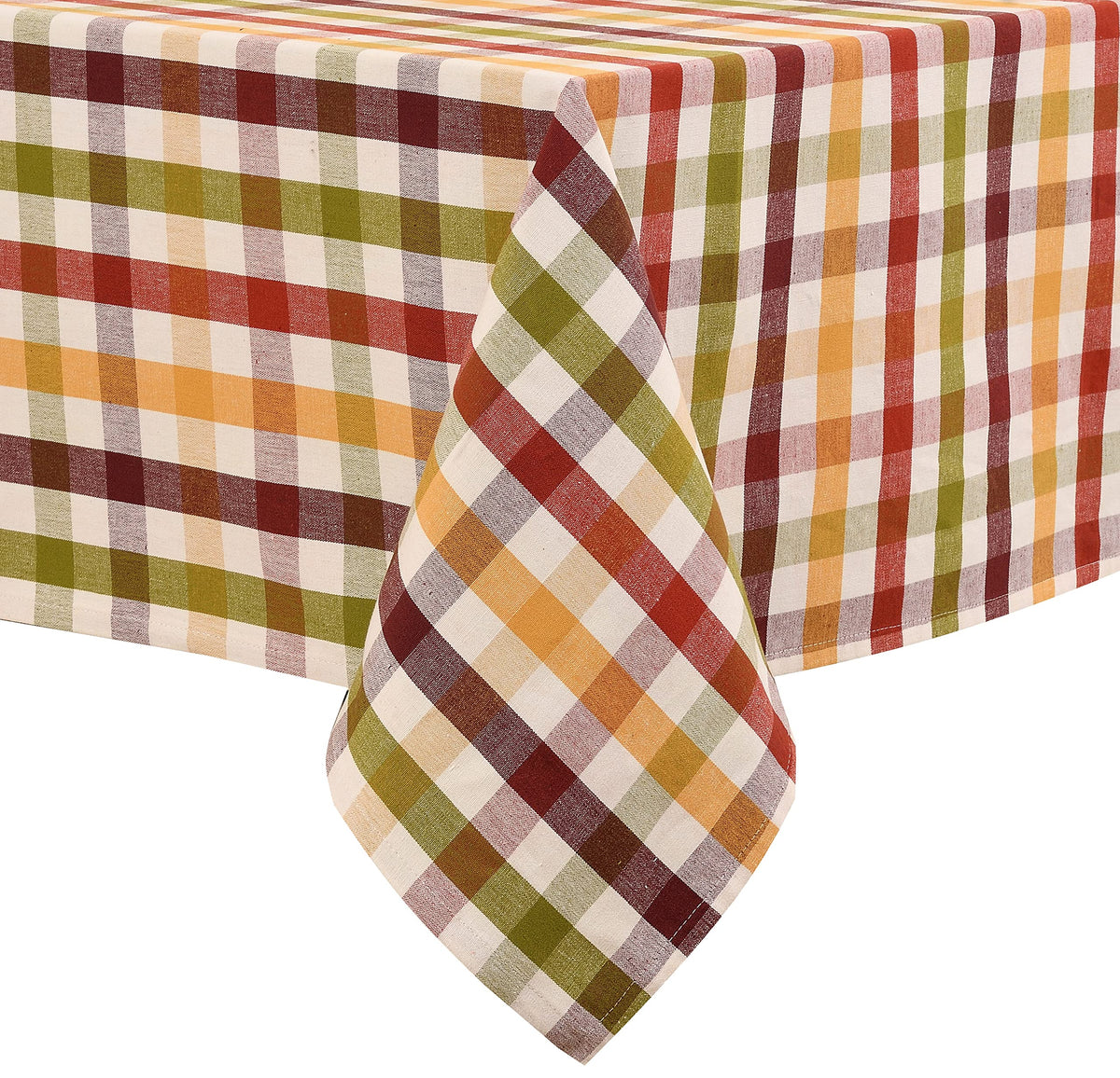 Urban Villa Tabletop Cover Kitchen Dining Tablecloth 100% Cotton Holiday Celebrations Wedding Dinner Parties White Rectangle 60X120 Inches 10-12 Seats Table Cloth