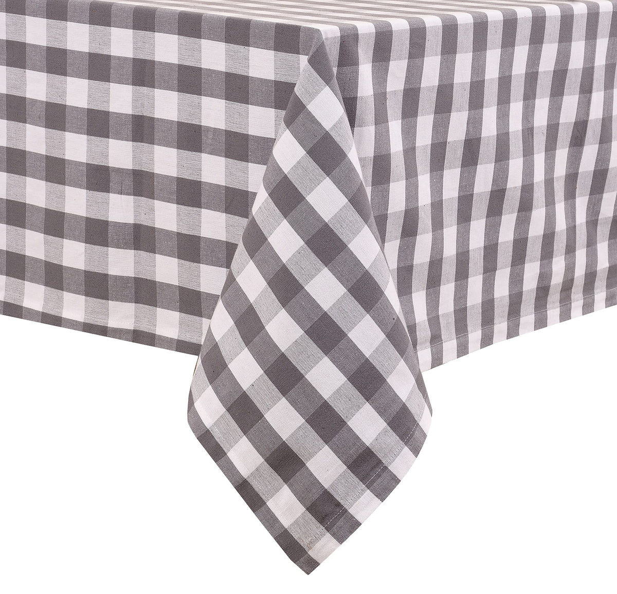 Urban Villa Tabletop Cover Kitchen Dining Tablecloth 100% Cotton Holiday Celebrations Wedding Dinner Parties White Rectangle 60X120 Inches 10-12 Seats Table Cloth