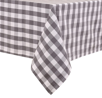 Urban Villa Tabletop Cover Kitchen Dining Tablecloth 100% Cotton Holiday Celebrations Wedding Dinner Parties White Rectangle 60X120 Inches 10-12 Seats Table Cloth