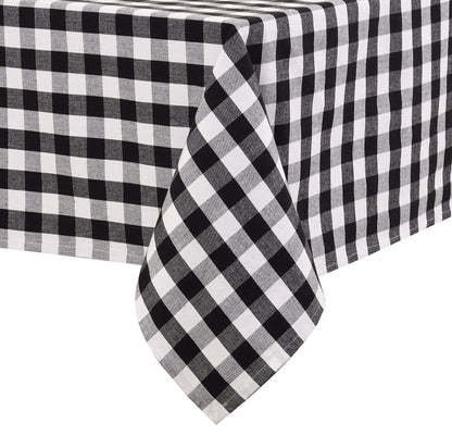 Urban Villa Tabletop Cover Kitchen Dining Tablecloth 100% Cotton Holiday Celebrations Wedding Dinner Parties White Rectangle 60X120 Inches 10-12 Seats Table Cloth
